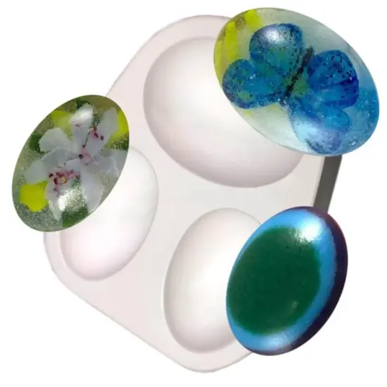 6.75" x 5.5" x 2" 3 Large Eggs Glass Fusing Kiln Mold {1}