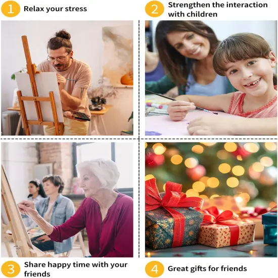 2 Pack - Dragonfly Bee Paint by Numbers for Adults, 12x16Inch (Rolled Package) {4}