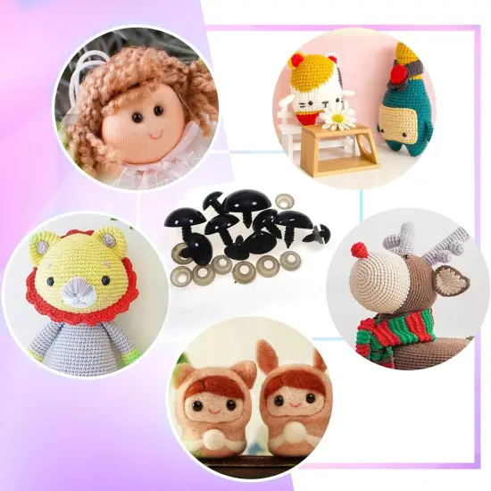 100pcs Large Safety Eyes and Noses with Washers - 12mm to 30mm {2}