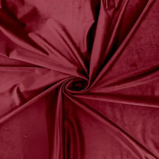 1 Yard Royale Velvet Fabric for Upholstery Drapery Home Decor Crafts 60 Inches Width Red {1}