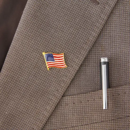American Flag Lapel Pins for National Day, 4th of July, Veterans, Memorial Day, Political Events, Patriotic, USA Flag Pins for Suits, Backpacks & Hats - 24 Pack Multicolor {2}