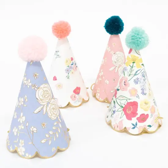 ENGLISH GARDEN BIRTHDAY PARTY HATS {6}
