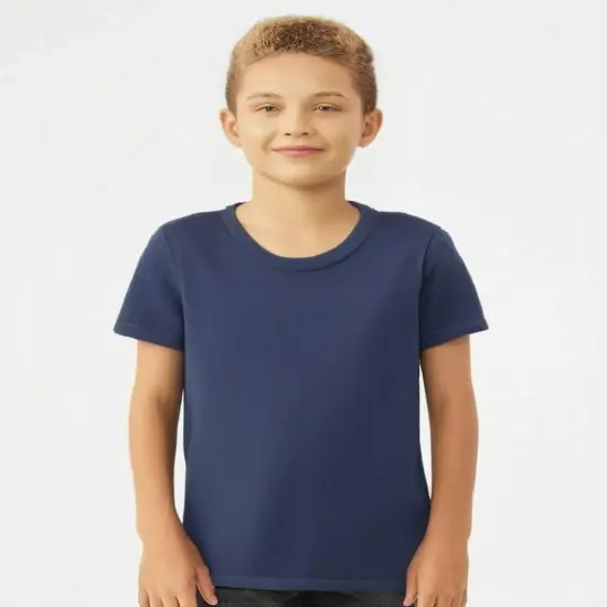 BELLA + CANVAS&reg; Triblend Crew Neck Short Sleeve Tee Shirt For Youth - 3413Y Solid navy triblend {1}
