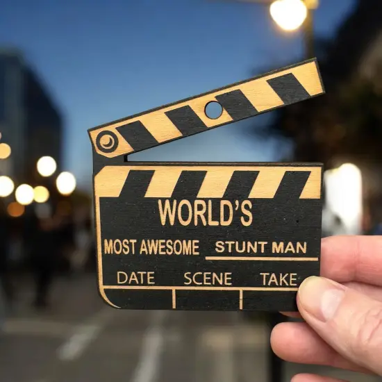 Worlds most awesome Stunt Man - Ornament Black {3}