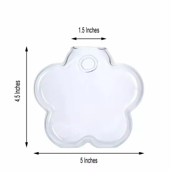 3 Clear Flower Glass Wall Hanging Terrariums Vases Wedding Centerpieces {2}