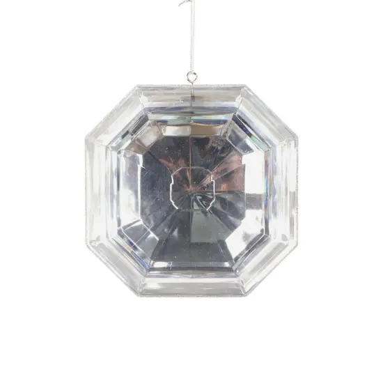 6" Acrylic Square Jewel Ornament: Clear {3}
