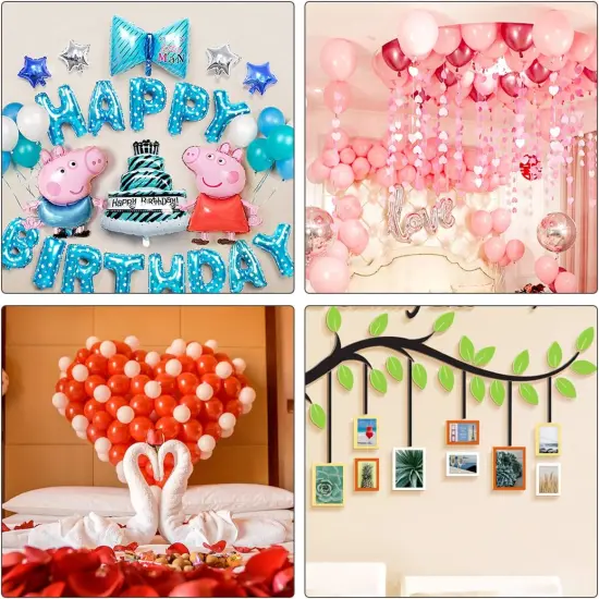 1000pcs Glue Point Clear Balloon Glue Removable Adhesive Dots Double Sided Dots of Glue Tape for Balloons Craft Glue Points Dots Sticky Dots {4}