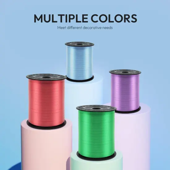 500 Yards White Curling Ribbon for Gift Wrapping, 1/5 inch Wide Balloon Ribbon String {5}