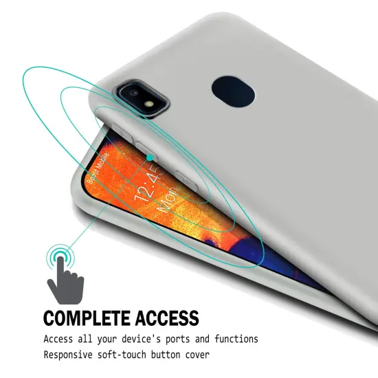 For Samsung A10e Case, Matte Clar Soft Flexible TPU Ultra Slim Phone Case Skin, Anti-Scratch Anti-Fingerprint Shockproof Compatible with Samsung Galaxy A10E 5.8 Inch 2019 by Insten Clear {3}