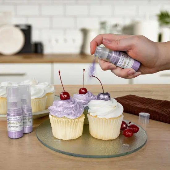 Bakell - Soft Purple Tinker Dust Edible Glitter (4g, 1x Spray Pump) for Food, Desserts, and Beverages! {4}