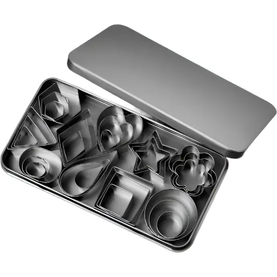 Mini Cookie Cutter With Set 30 Tiny Stainless Steel Cookie Stamps {5}
