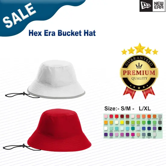 New Era&reg; Hex Era Bucket Hat Black {2}
