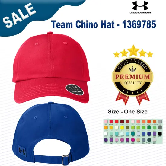 Under Armour&reg; Team Chino Hat RD/ RD/ BLK {2}