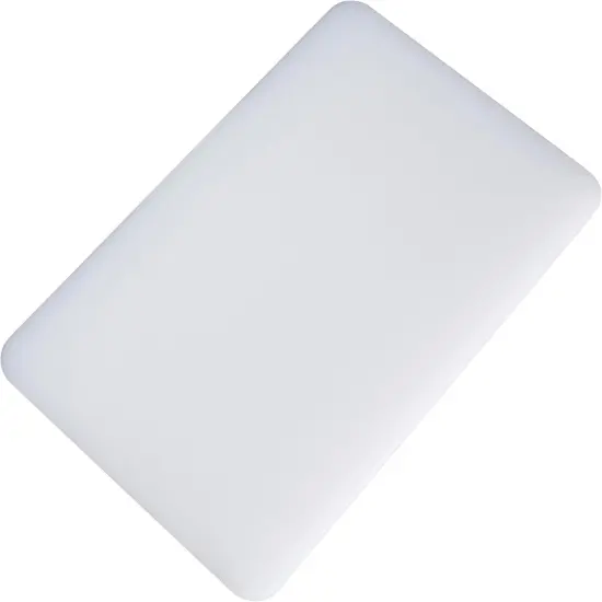 Heavy-Duty Plastic Cutting Board, 6" x 10" x 1/2", White {1}