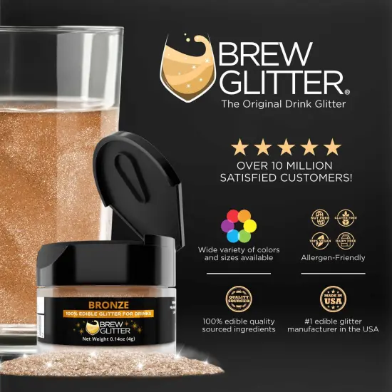 Bronze Edible Glitter Spray Pump | Brew Glitter&reg; {3}