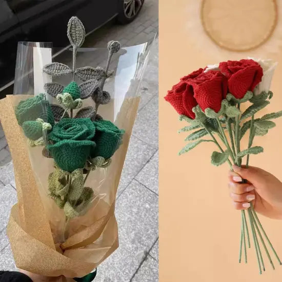 60 Pack Floral Wire Stems, 16 Inch Artificial Flower Rods for Bouquet, Wire Wreath Making Supplies {2}