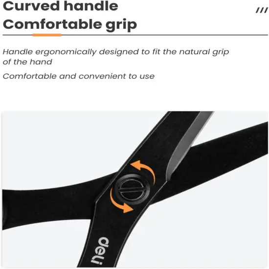 Non-stick Scissors, Black, Stainless Steel Scissors, Effortless Precision Cutting, Effortless Precision Cutting, for students, for DIY {3}