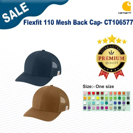 Carhartt&reg; Flexfit 110 Mesh Back Cap Navy {3}
