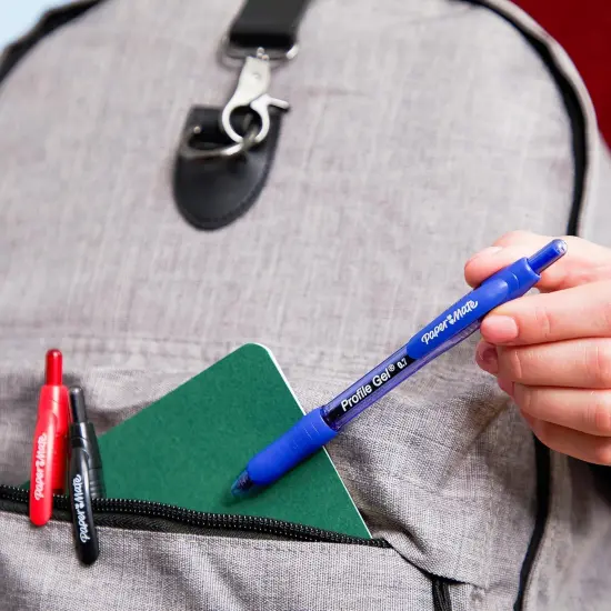 Retractable Gel Pen, Ultra-Smooth Ink, Black, 0.7mm Medium Point, 12 Count {5}