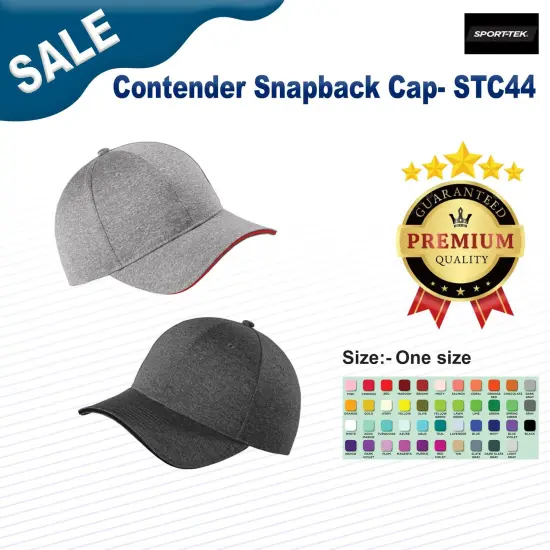 Sport-Tek&reg; Contender Snapback Cap VH/True Red {3}