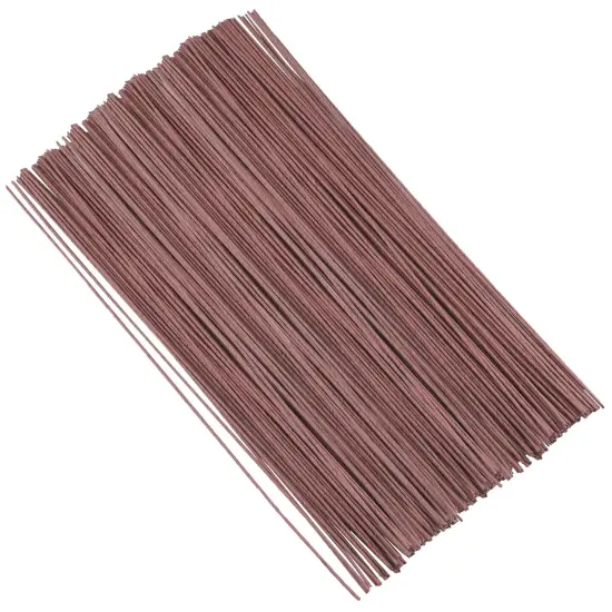 400 PCS 16 Inch Floral Wire Stems,14 Gauge Floral Wire for Wiring Fresh Flowers, Creating Floral Crowns, DIY Crafts, Artificial Flower, Brown {1}