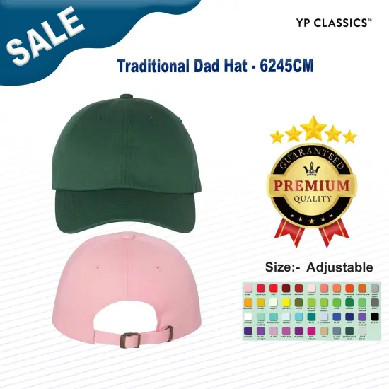 YP Classics&reg; Traditional Dad Hat Cranberry {3}