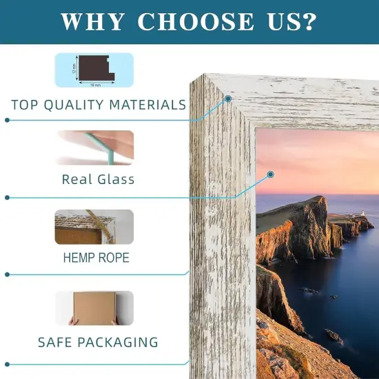 4x4 Wall Hanging Picture Frames Collage with 3 Opening Multi Color Frames {3}