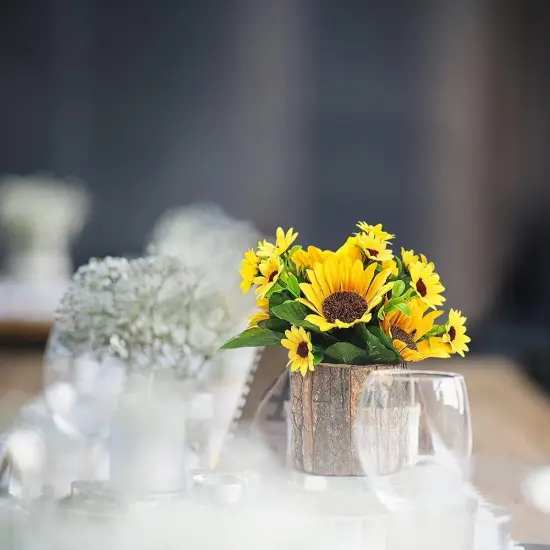 Artificial Sunflowers for Spring Decor Centerpieces {2}