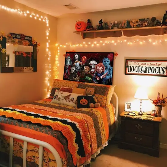 Halloween Diamond Painting Kits for Adults,5D Full Round Diamond Halloween Clown Diamond Art Kit, Large Dots Diamond Painting for Beginners, DIY Beads for Home Wall Decor, 27.5" x 15" {3}