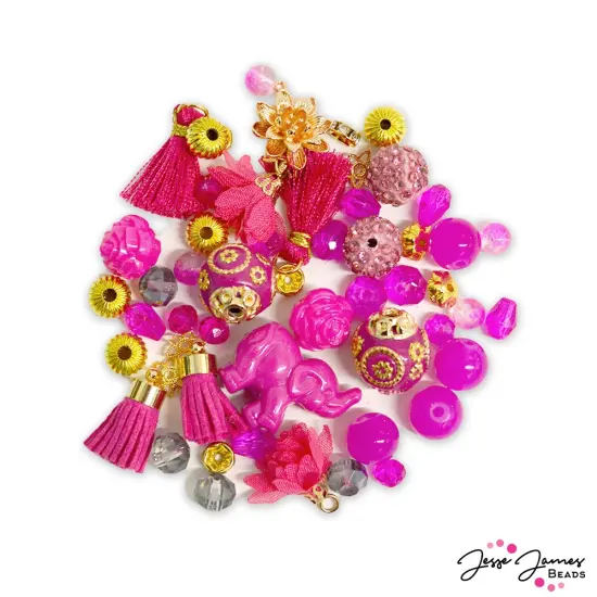 Jesse James Beads Mini Bead Mix in Pink Dragonfruit {2}