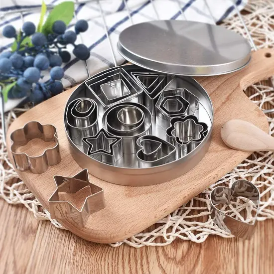 Stainless Steel Mini Cookie Cutter Set 24 Pieces {4}