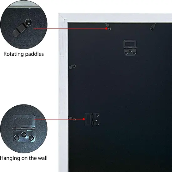 Poster Frames 20x30 White 3 Pack, Solid Wood Picture Frames for Wall Mounting Hanging Art and Puzzle Frame {5}