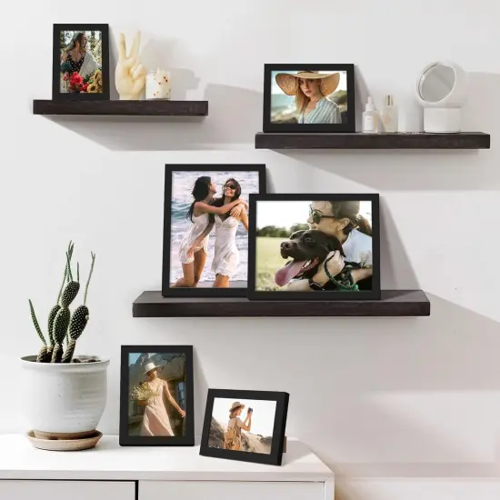 10 Pack Picture Frames Collage Wall Decor for Mounting or Tabletop Display, Photo Gallery Frame Set for Family, Multi Sizes Including 8x10, 5x7, 4x6, Black {4}