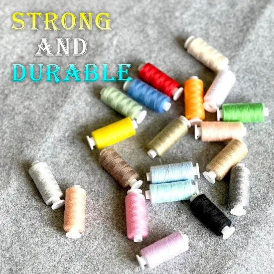 20 Color Handy Polyester Sewing Threads 120 yds Each {4}