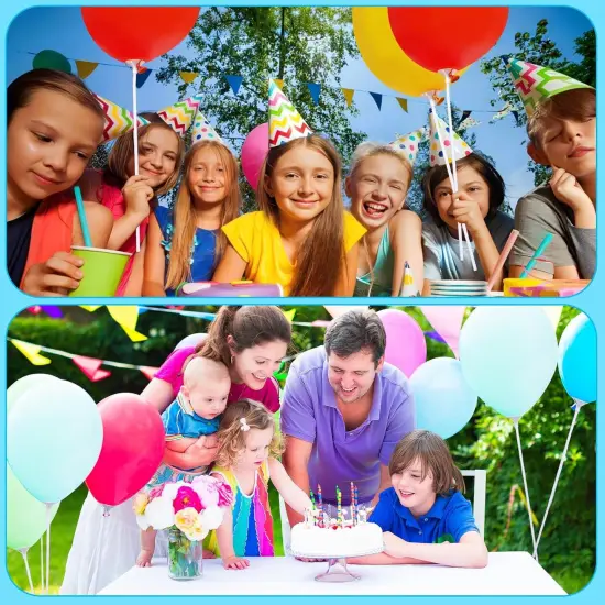 Balloon Sticks - 100Pcs Balloon Stick and Cup for Party Wedding {5}