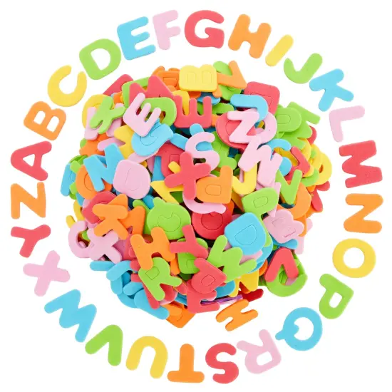 1300 Pieces Small Foam Letter Stickers for Crafts, 50 Sets of Adhesive A-Z Alphabets for Kids (6 Colors) Multicolor {1}