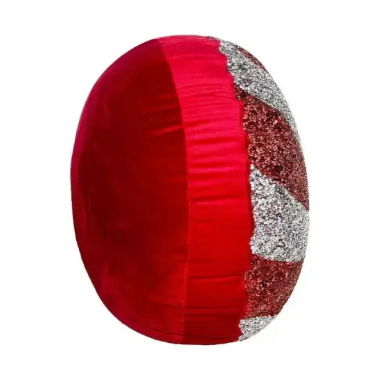 15" Peppermint Shaped Pillow: Red {4}