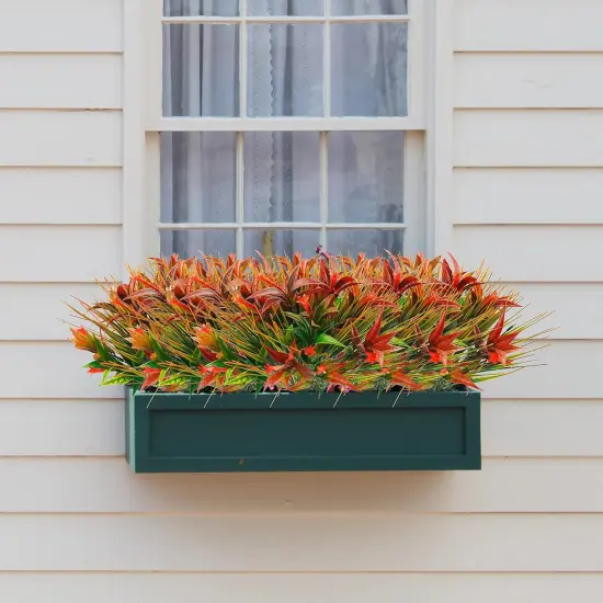 16Pcs Summer Bushes Outdoor Artificial Plants UV Resistant {3}