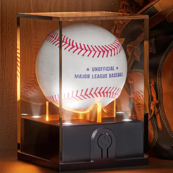 Baseball Display Case with Led Light, Light up Baseball Case for Display, Acrylic Baseball Holder Display Case, UV Protected Clear Baseball Stand Baseball Cube for Memorabilia Baseball Gifts Welcome to Seller Assistant Please log in to your account {1}