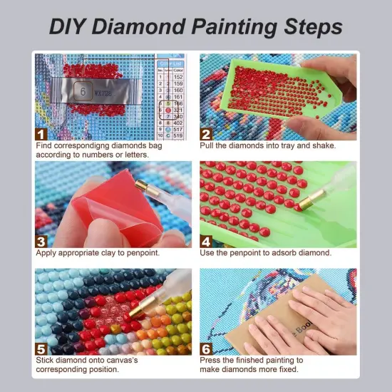 Diamond Art Painting Kits for Adults, Cardinal Birds Diamond Art Kits for Beginners, DIY Winter Gem Art Craft for Home Wall Decor {5}