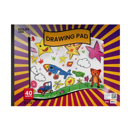 Drawing Pad 9x12 in &ndash; 40 White Sheets &ndash; 48 Pads {1}