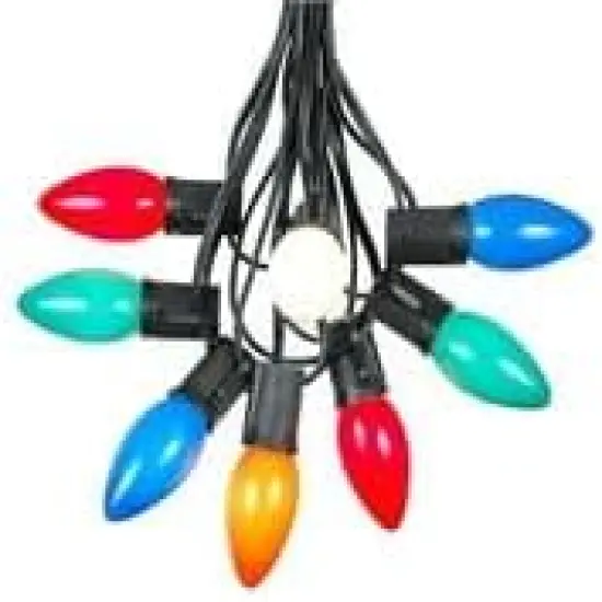 Multi Ceramic Christmas String Light Set {2}