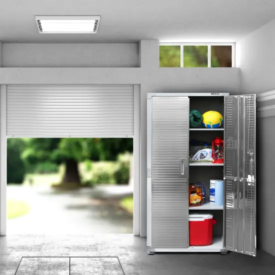 Seville Classics UltraHD Storage Cabinet, 30" W x 18" D x 72" H Granite {3}