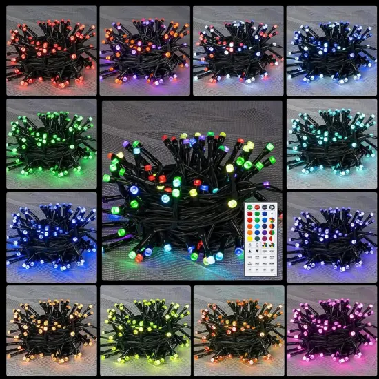 Color Changing Christmas String Lights - 66FT, 200 LED (RGB) {5}