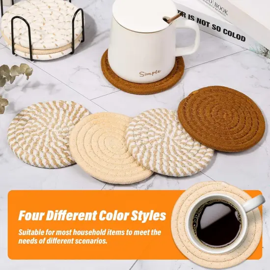 4 Colors Absorbent Coasters for Drinks {3}