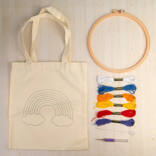 John Bead Needle Punching Bag DIY Kit, 17pcs {3}