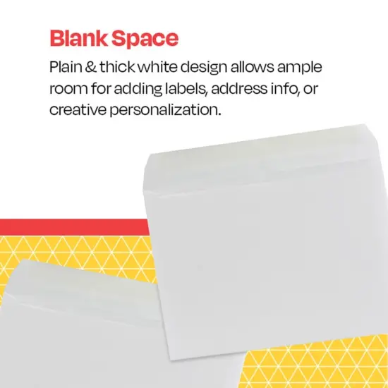 School Smart Side Opening Catalog Envelope, 9 x 12 Inches, White, Box of 250 {5}