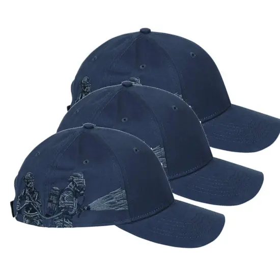 Dri Duck&reg; Brushed Cotton Twill Firefighter Cap NAVY {3}