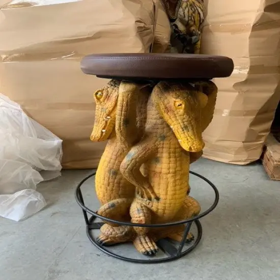 Crocodile Barstool Over Sized Statue {2}