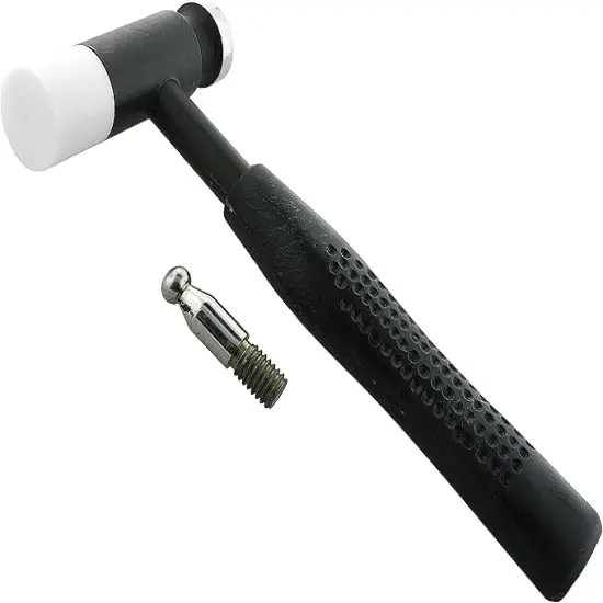 The Beadsmith Whammer Interchangeable Hammer - Patent Protected Wire Jewelry Hammer - Two Interchangeable Heads- Textured Handle - Used for Flattening, Spreading & Hardening {5}